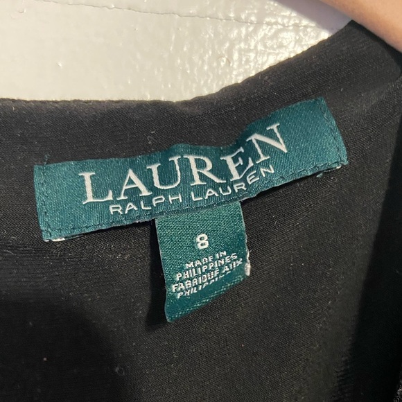 Ralph Lauren Black & White Floral Wrap Maxi Dress - Size 8 - Picture 2 of 6